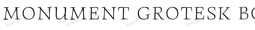Monument Grotesk Bol字体转换